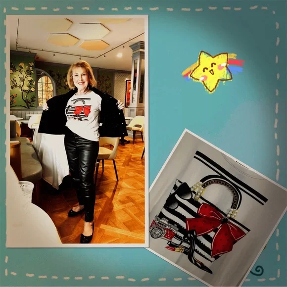 Sassy embellished 3/4 sleeved Tee shirt - Picture 3 of 3